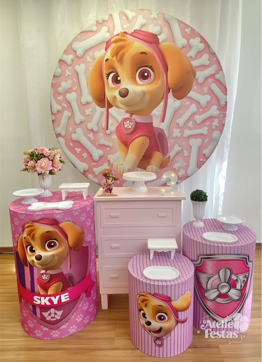 Kit Bronze Skye - Patrulha Canina - Ateliê Festas