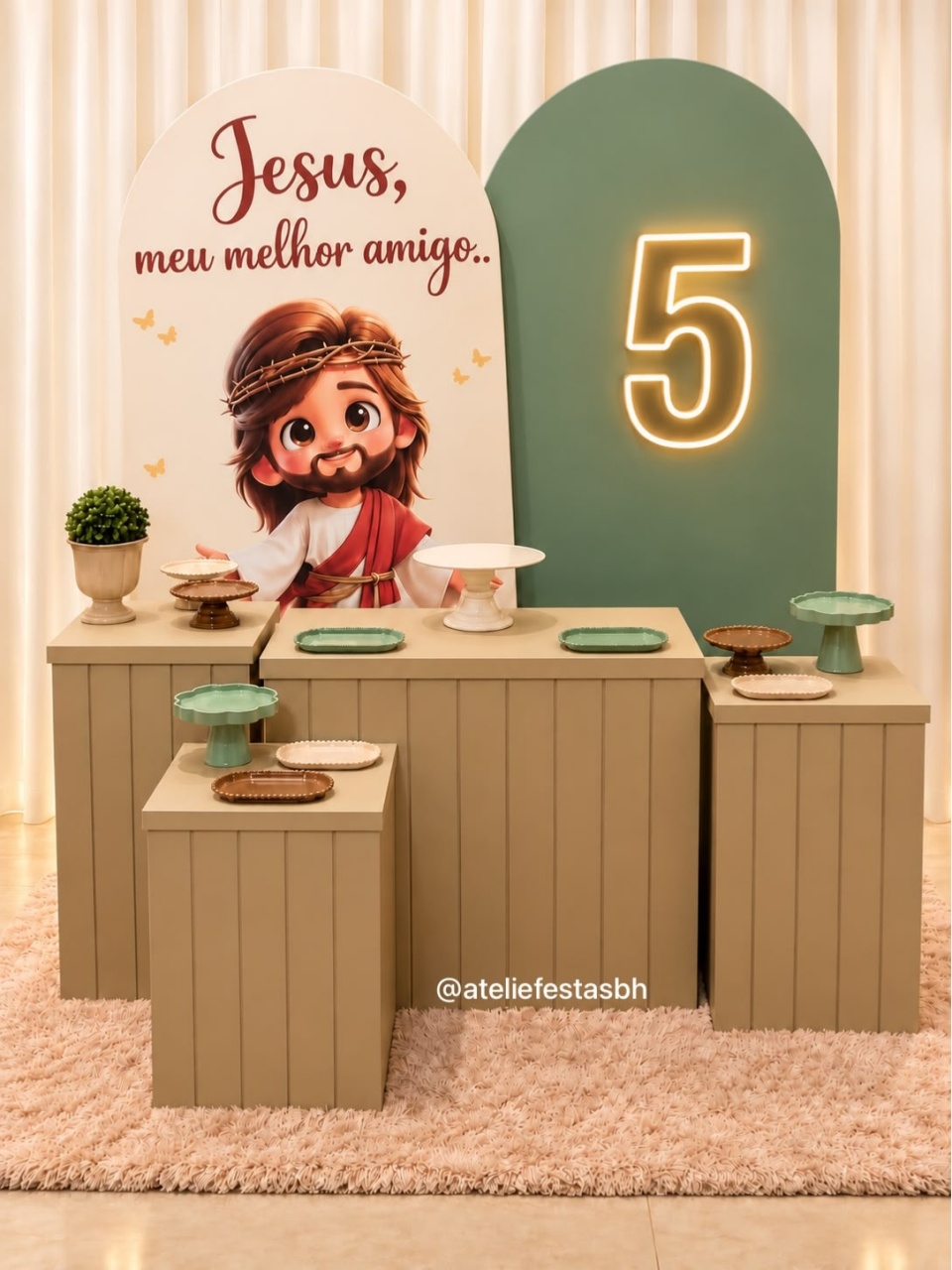 Kit Prata Jesus, Meu Melhor Amigo - Ateliê Festas