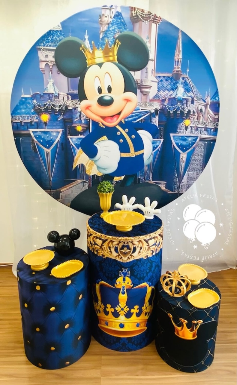 Kit Básico Mickey Realeza - Ateliê Festas
