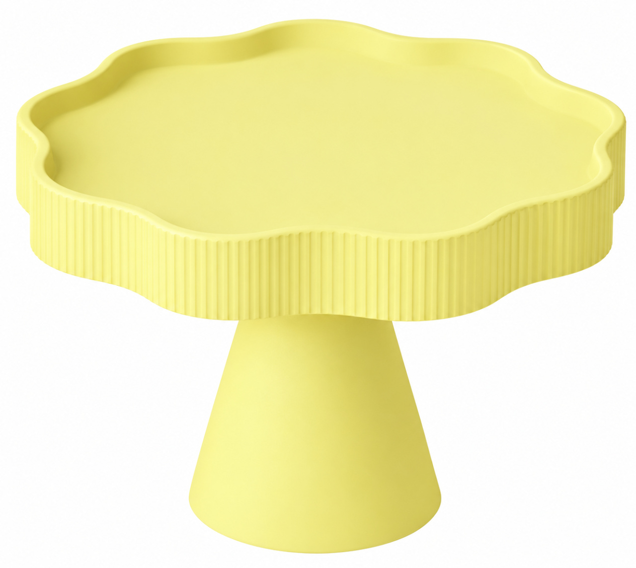 Bandeja Flor Com Pé Amarelo Candy - Ateliê Festas