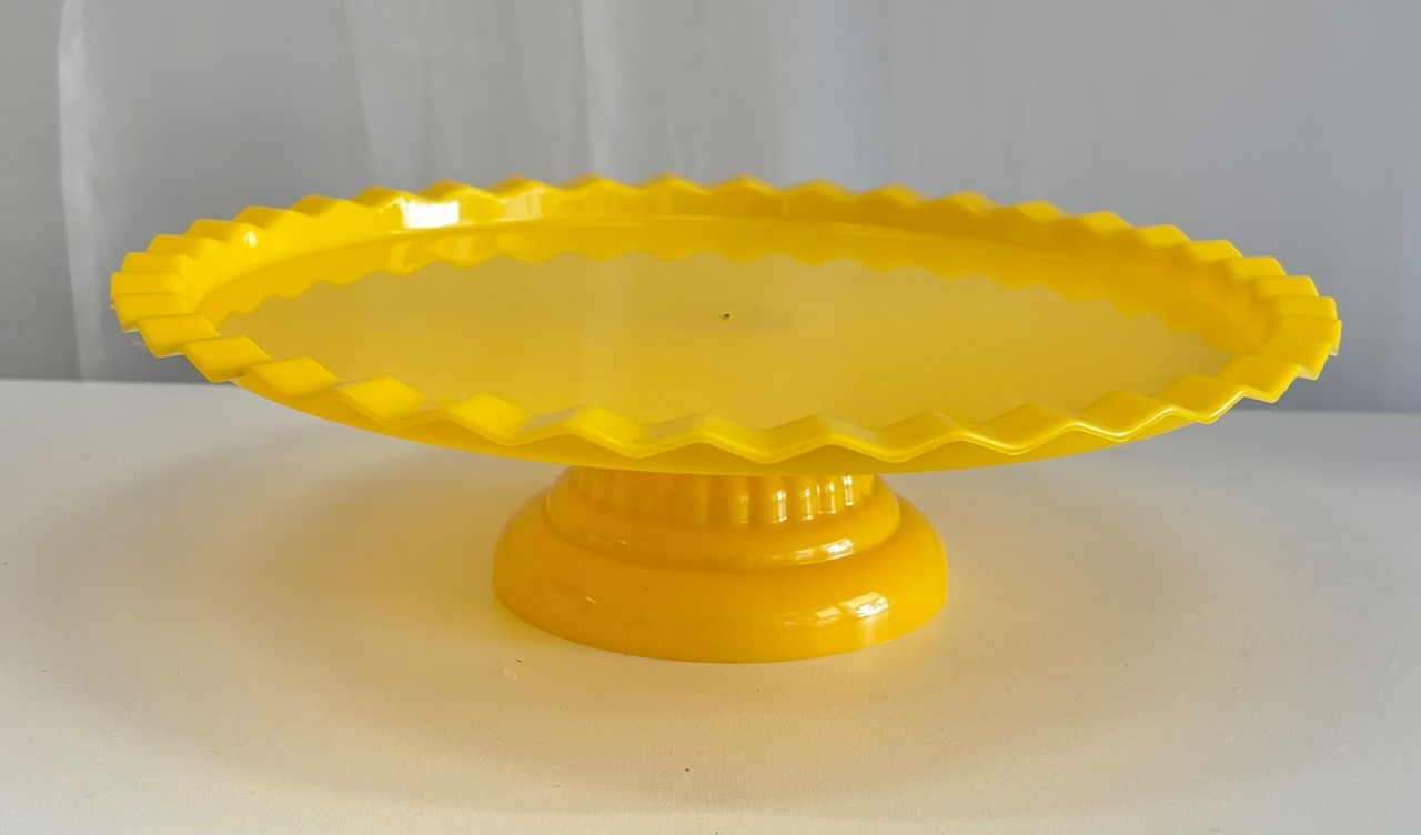 Boleira Baixa Amarelo (Acrílico) - Ateliê Festas