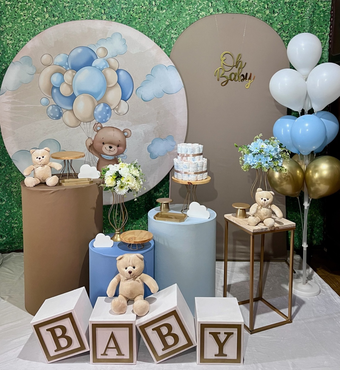 Urso Balões - Kit Completo - Decoreli Decorações Pegue e Monte