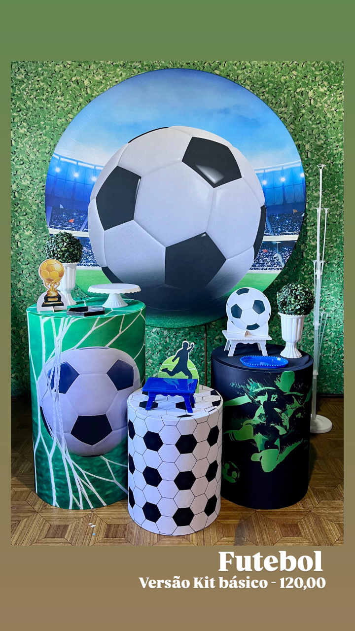 Futebol - Kit Básico - Decoreli Decorações Pegue e Monte