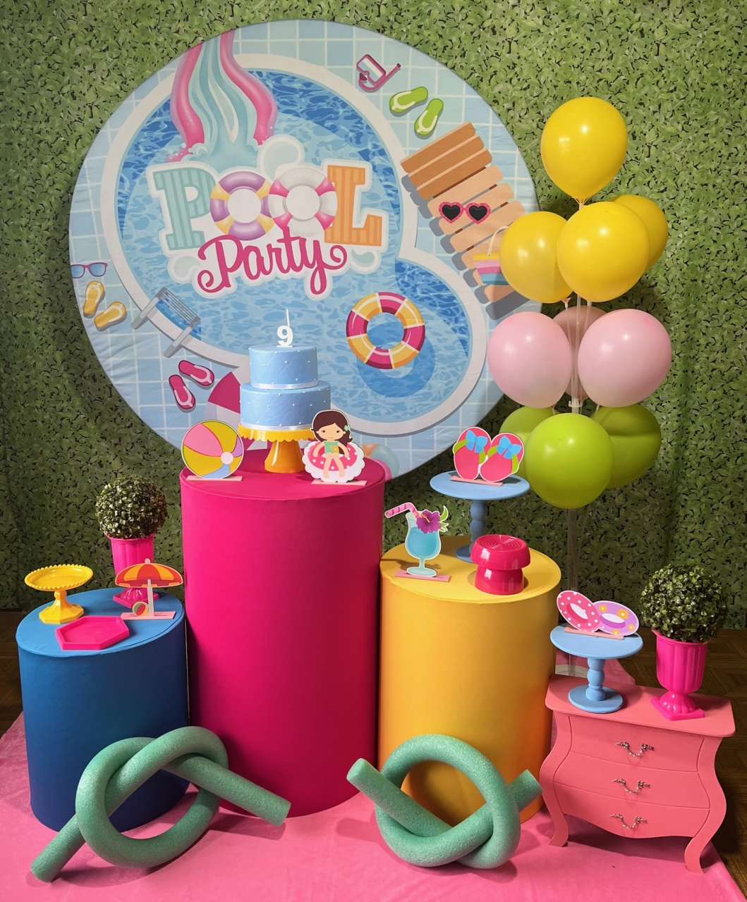 Pool Party - Kit Médio - Decoreli Decorações Pegue e Monte