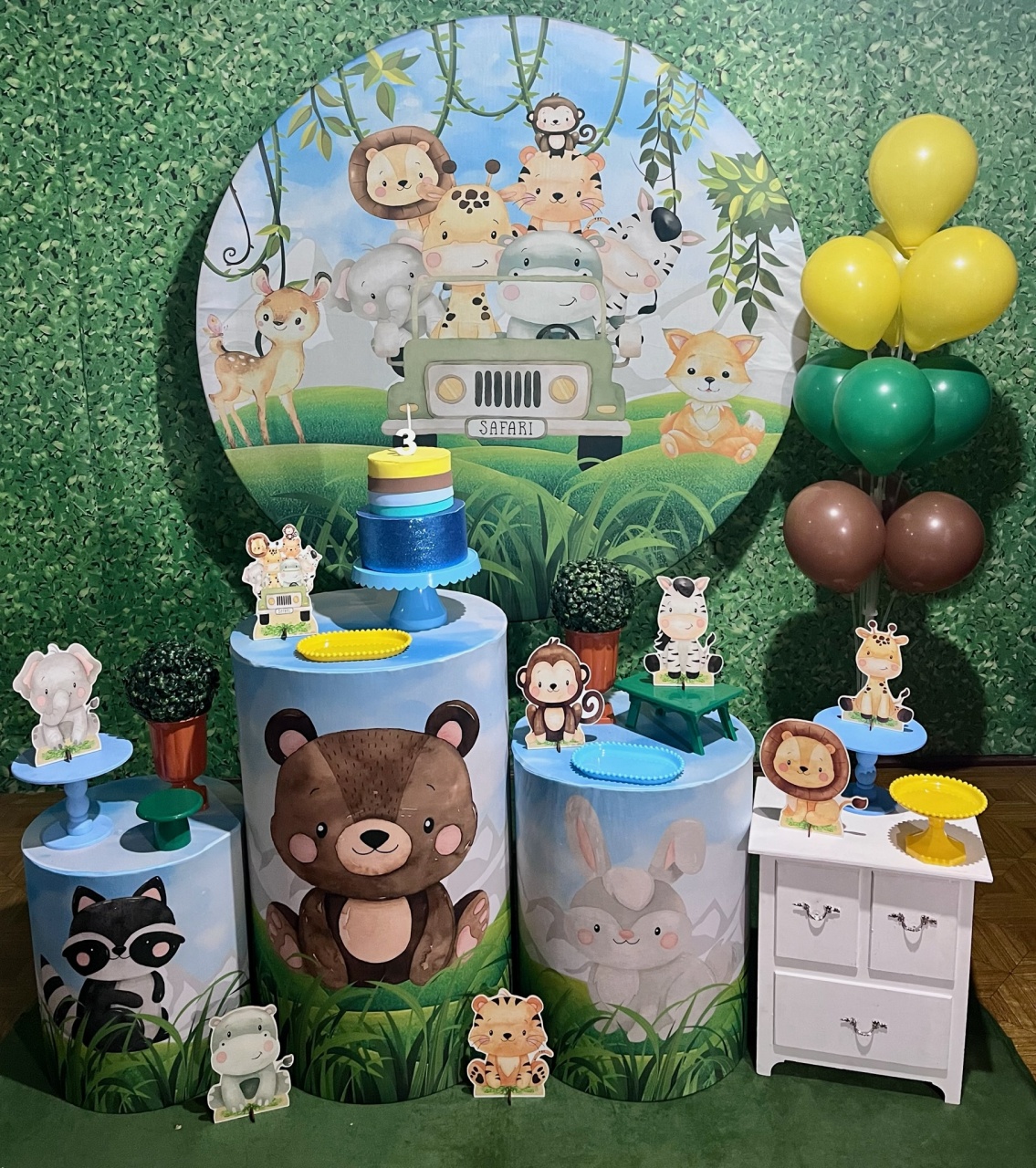 Safari - Kit Médio - Decoreli Decorações Pegue e Monte