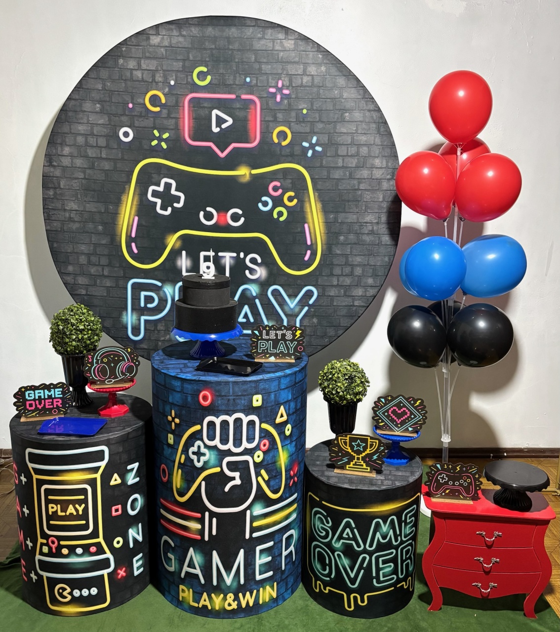 Games - Kit Médio - Decoreli Decorações Pegue e Monte