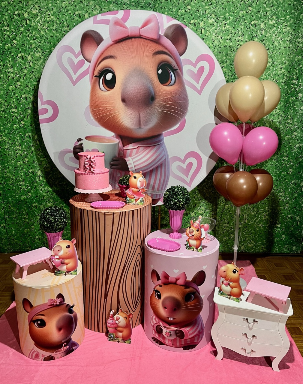 Capivara - Kit Médio - Decoreli Decorações Pegue e Monte