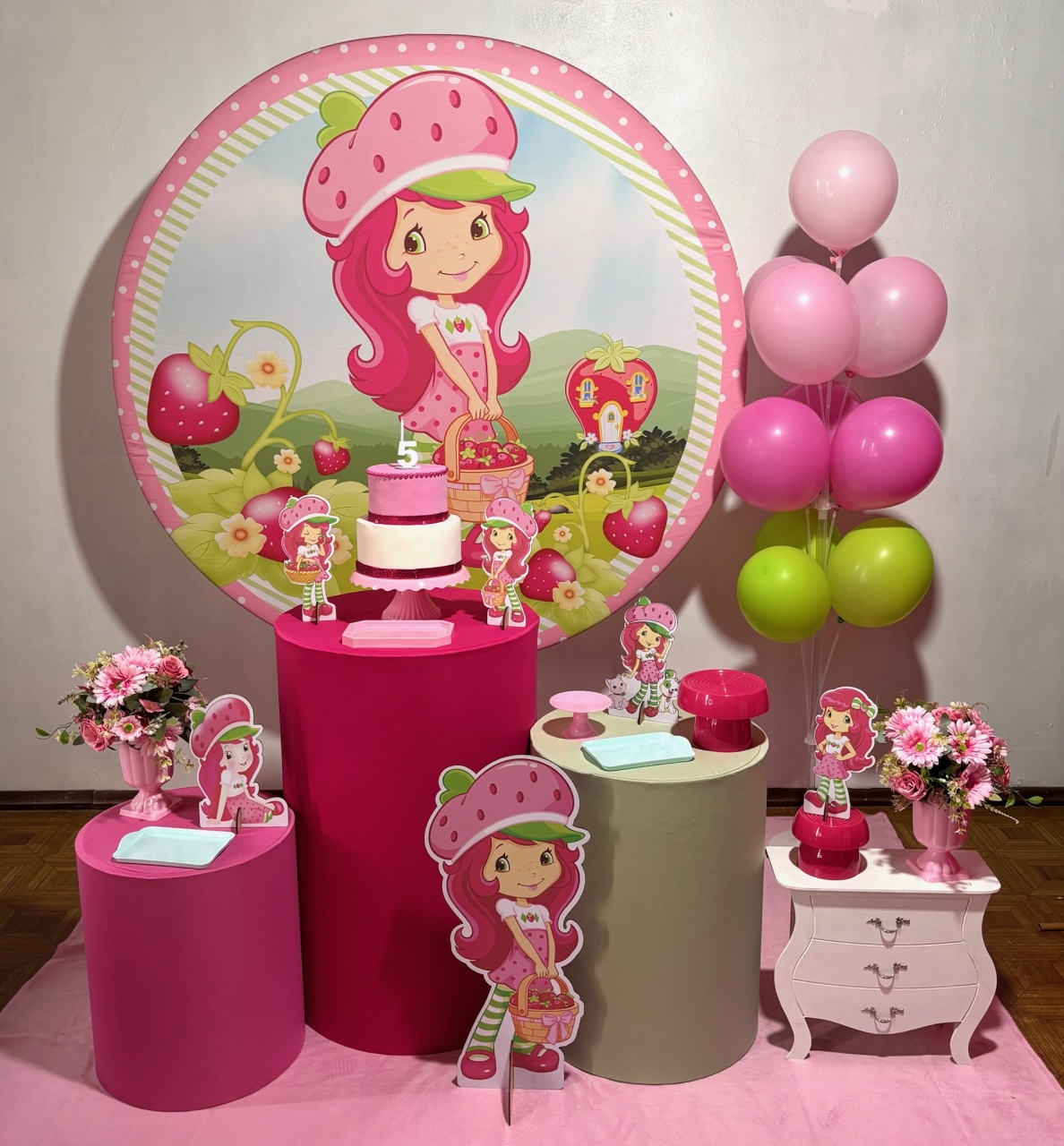 Moranguinho - Kit Médio - Decoreli Decorações Pegue e Monte