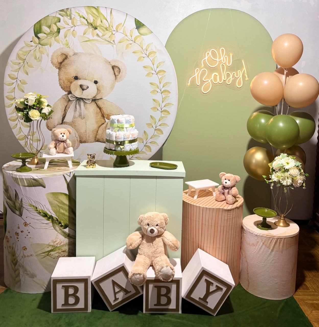 Urso Verde - Kit Master - Decoreli Decorações Pegue e Monte
