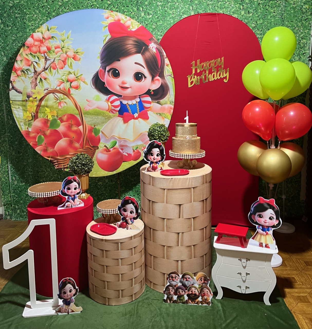 Branca de Neve - Kit Completo - Decoreli Decorações Pegue e Monte