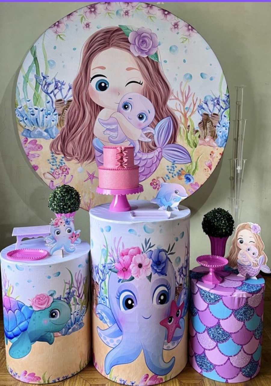 Sereia - Kit Básico - Decoreli Decorações Pegue e Monte