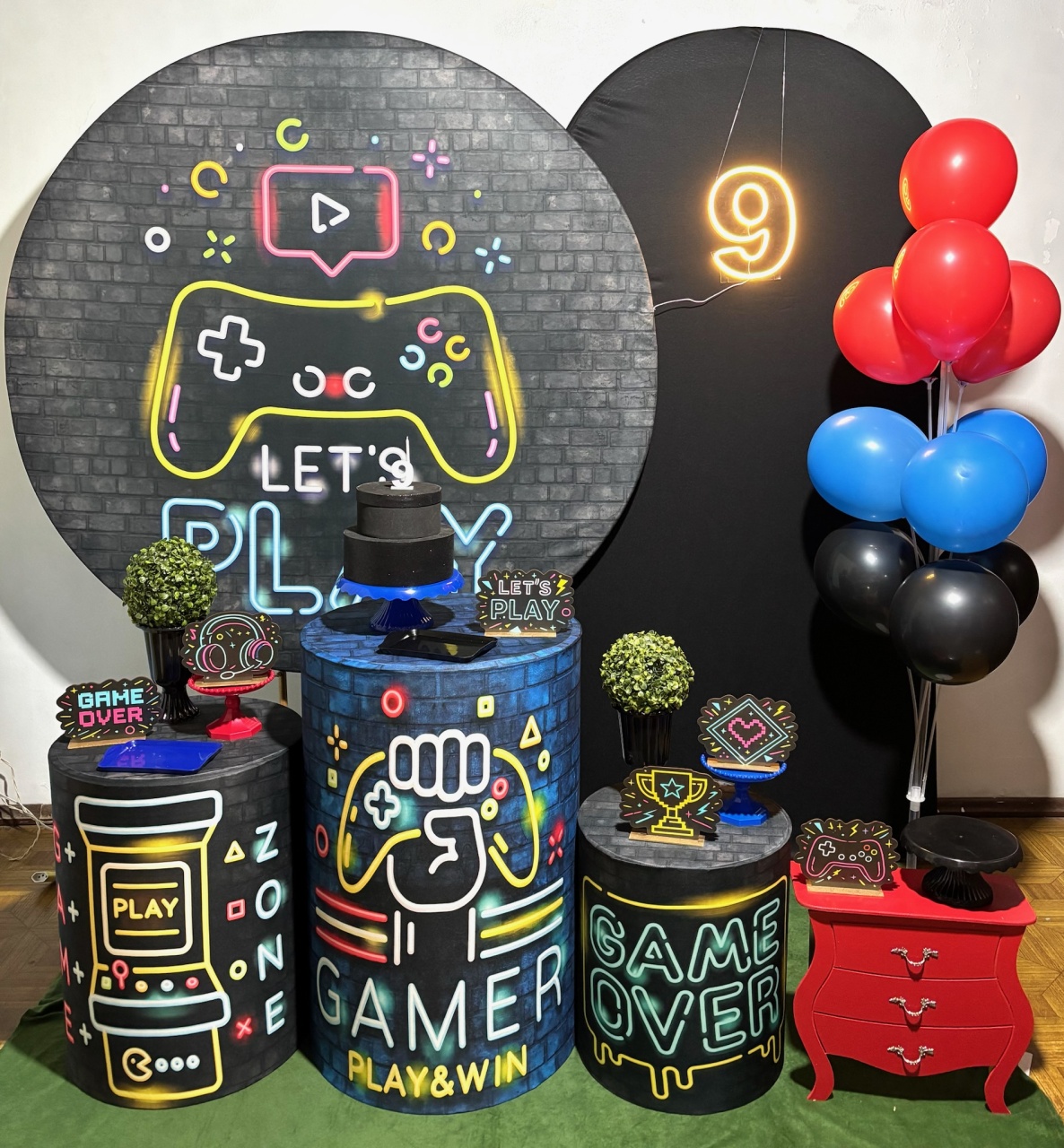 Games - Kit Completo - Decoreli Decorações Pegue e Monte