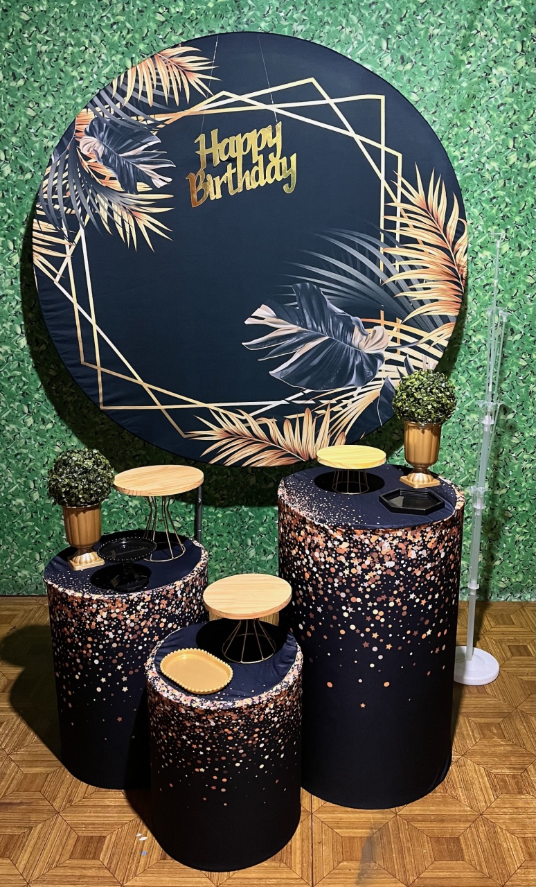 Dourado E Preto - Básico - Decoreli Decorações Pegue e Monte