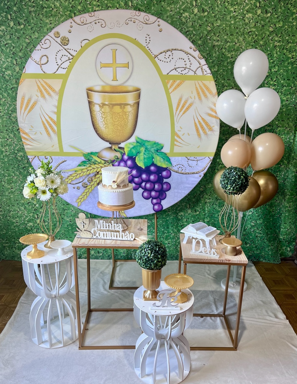 Comunhão - Cálice E Uvas - Decoreli Decorações Pegue e Monte