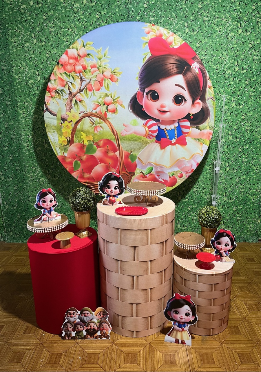 Branca de Neve - Kit Básico - Decoreli Decorações Pegue e Monte