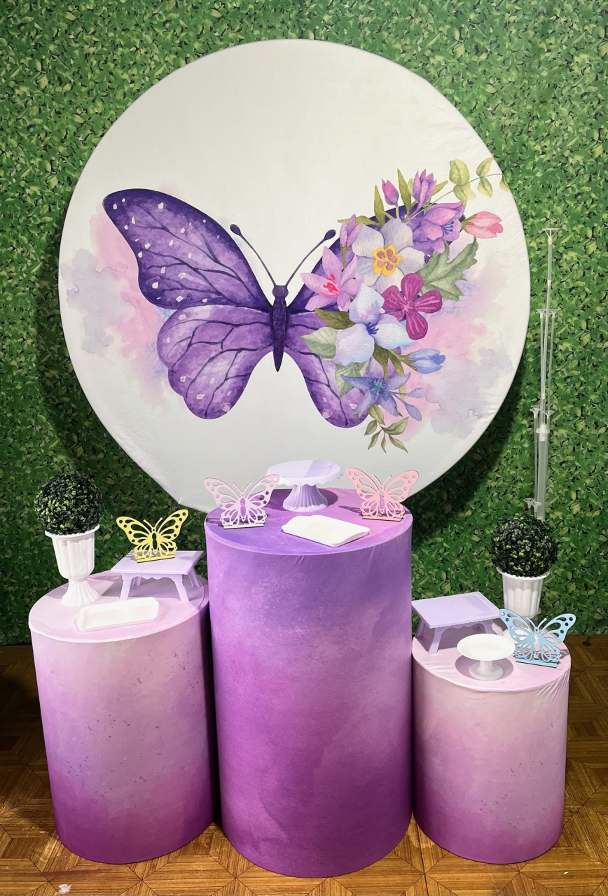 Borboletas Lilás - Kit Básico - Decoreli Decorações Pegue e Monte