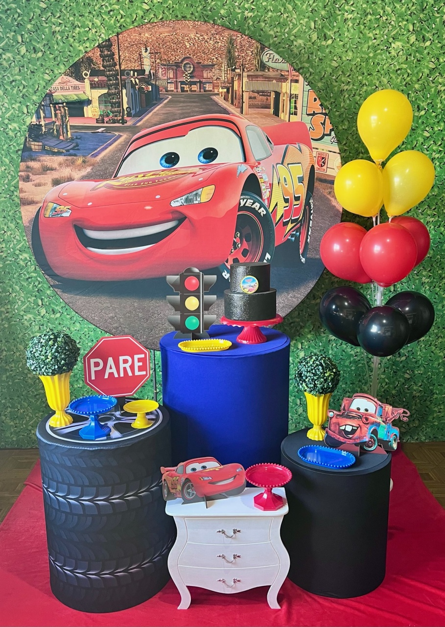 Relâmpago Mcqueen - Decoreli Decorações Pegue e Monte