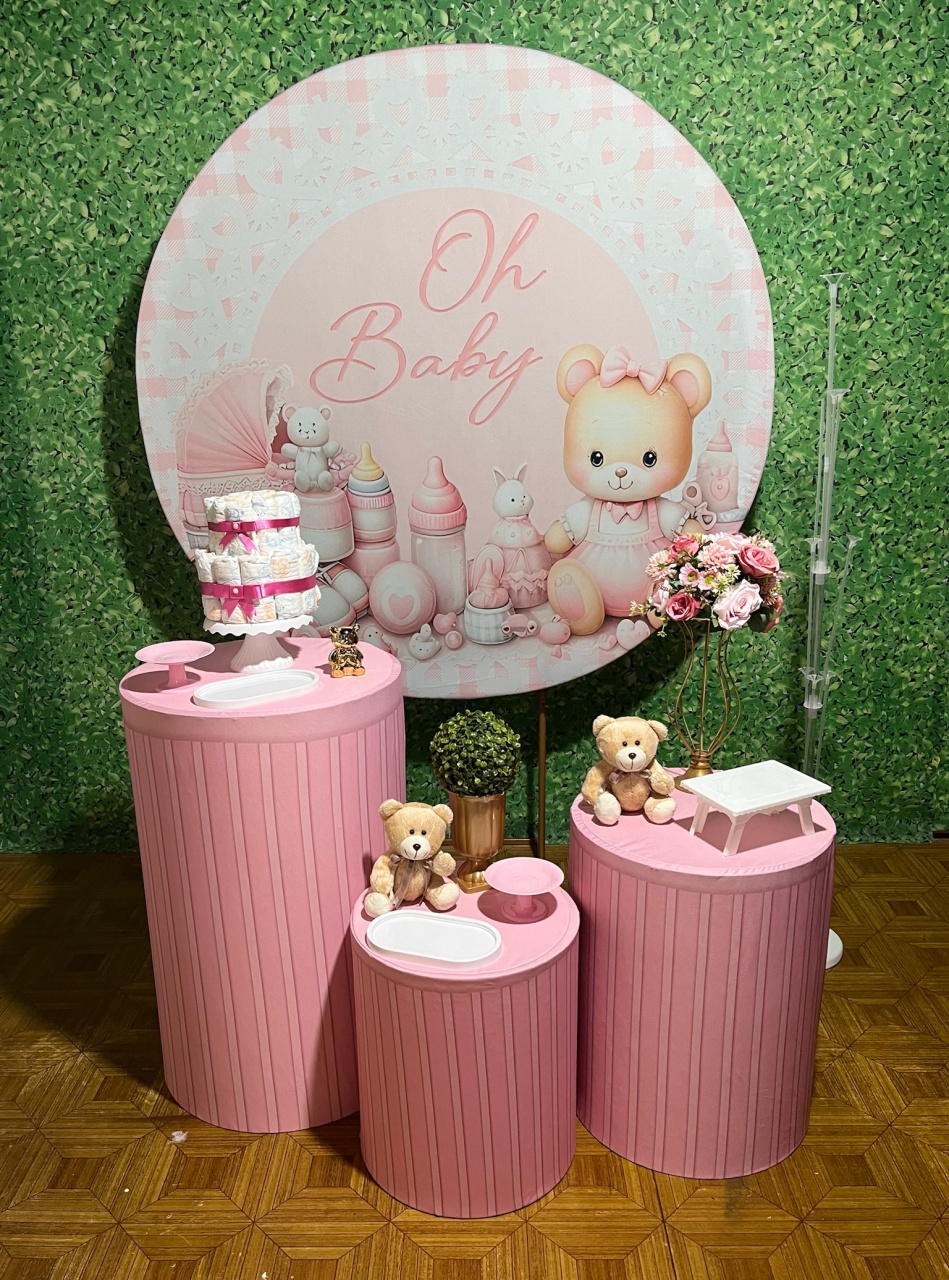 Oh Baby Ursos Rosa - Decoreli Decorações Pegue e Monte