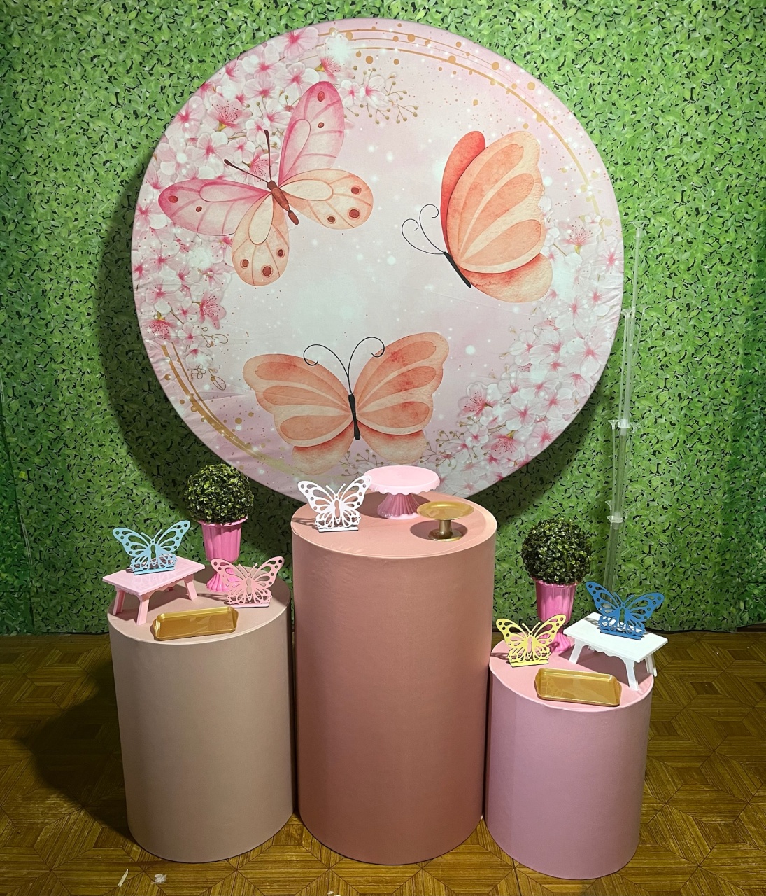 Borboletas Rosa - Básico - Decoreli Decorações Pegue e Monte
