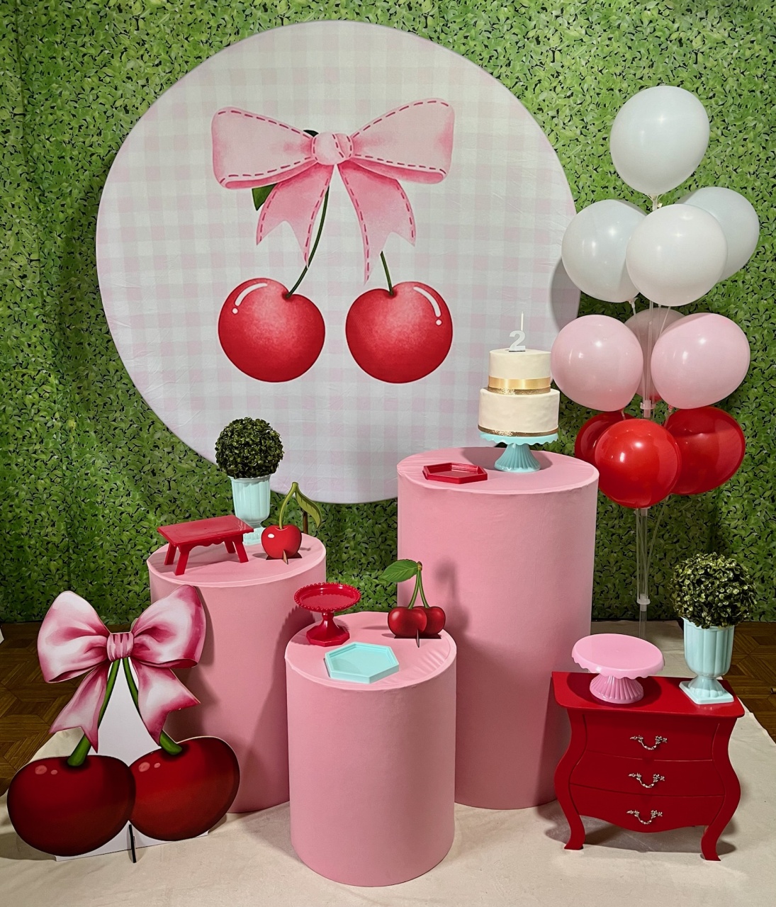 Cereja - Kit Médio - Decoreli Decorações Pegue e Monte