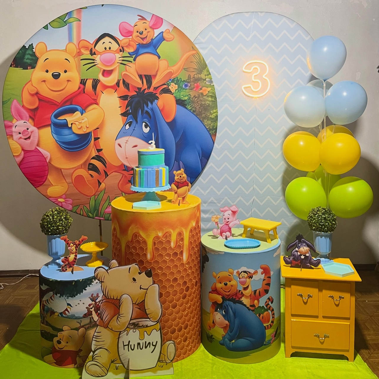 Pooh - Kit Completo - Decoreli Decorações Pegue e Monte