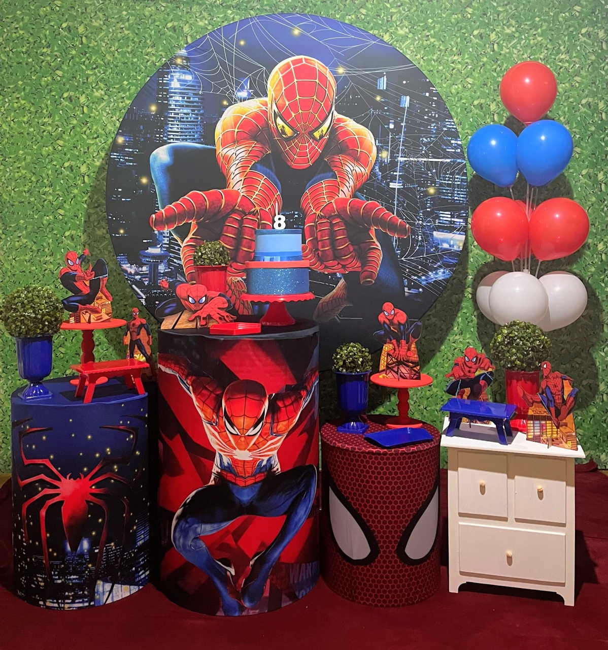 Homem Aranha - Kit Médio - Decoreli Decorações Pegue e Monte