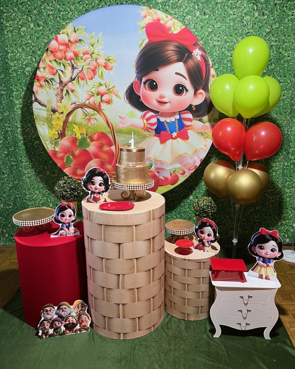 Branca de Neve - Kit Médio - Decoreli Decorações Pegue e Monte