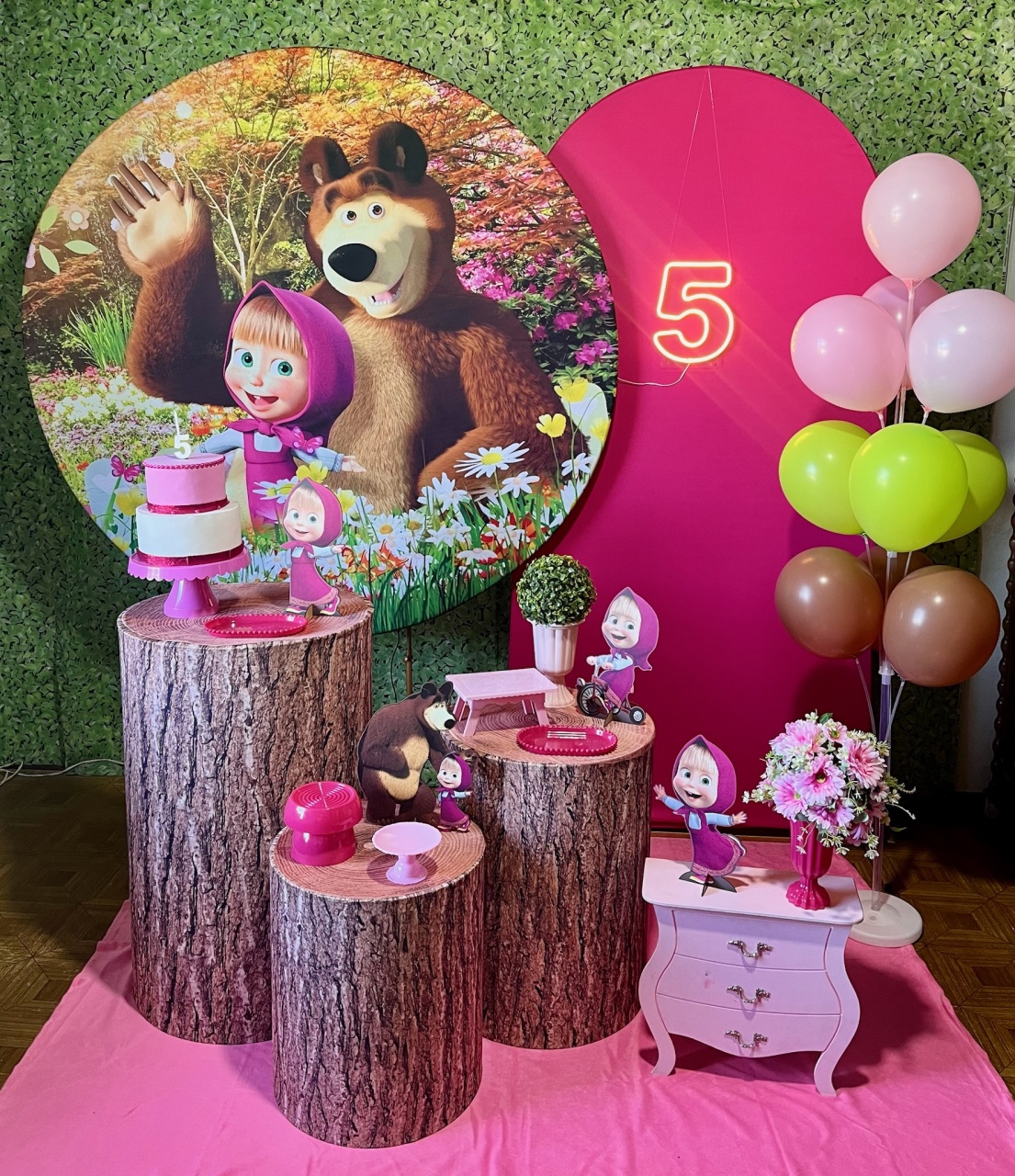 Masha E Urso - Kit Completo - Decoreli Decorações Pegue e Monte