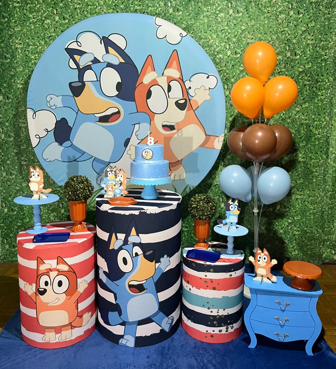 Bluey - Kit Médio - Decoreli Decorações Pegue e Monte