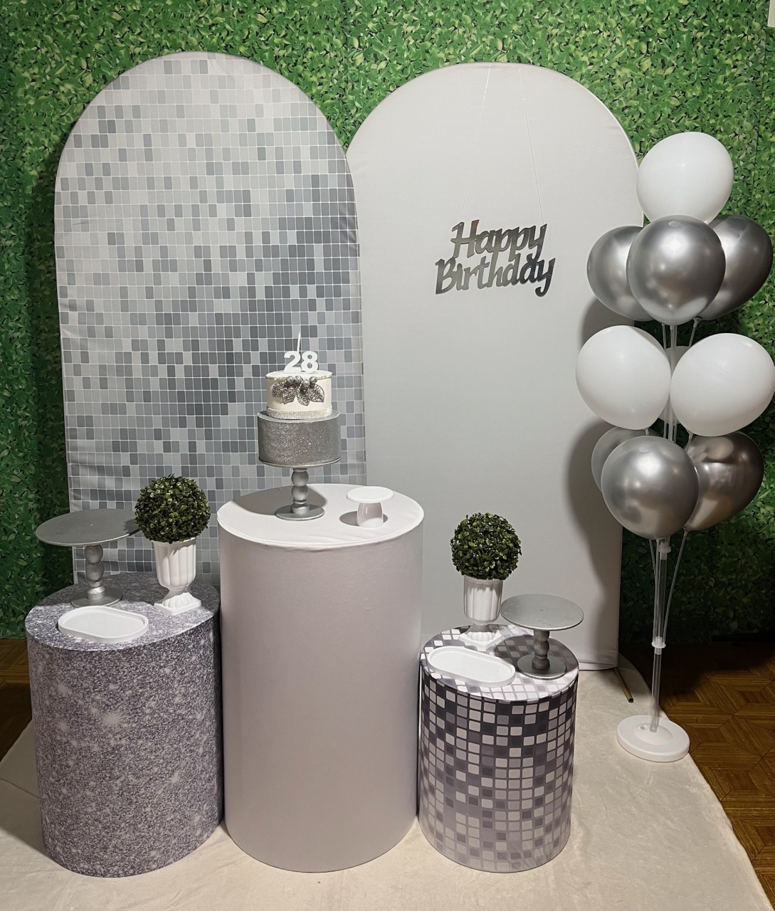 Prata E Branco - Decoreli Decorações Pegue e Monte