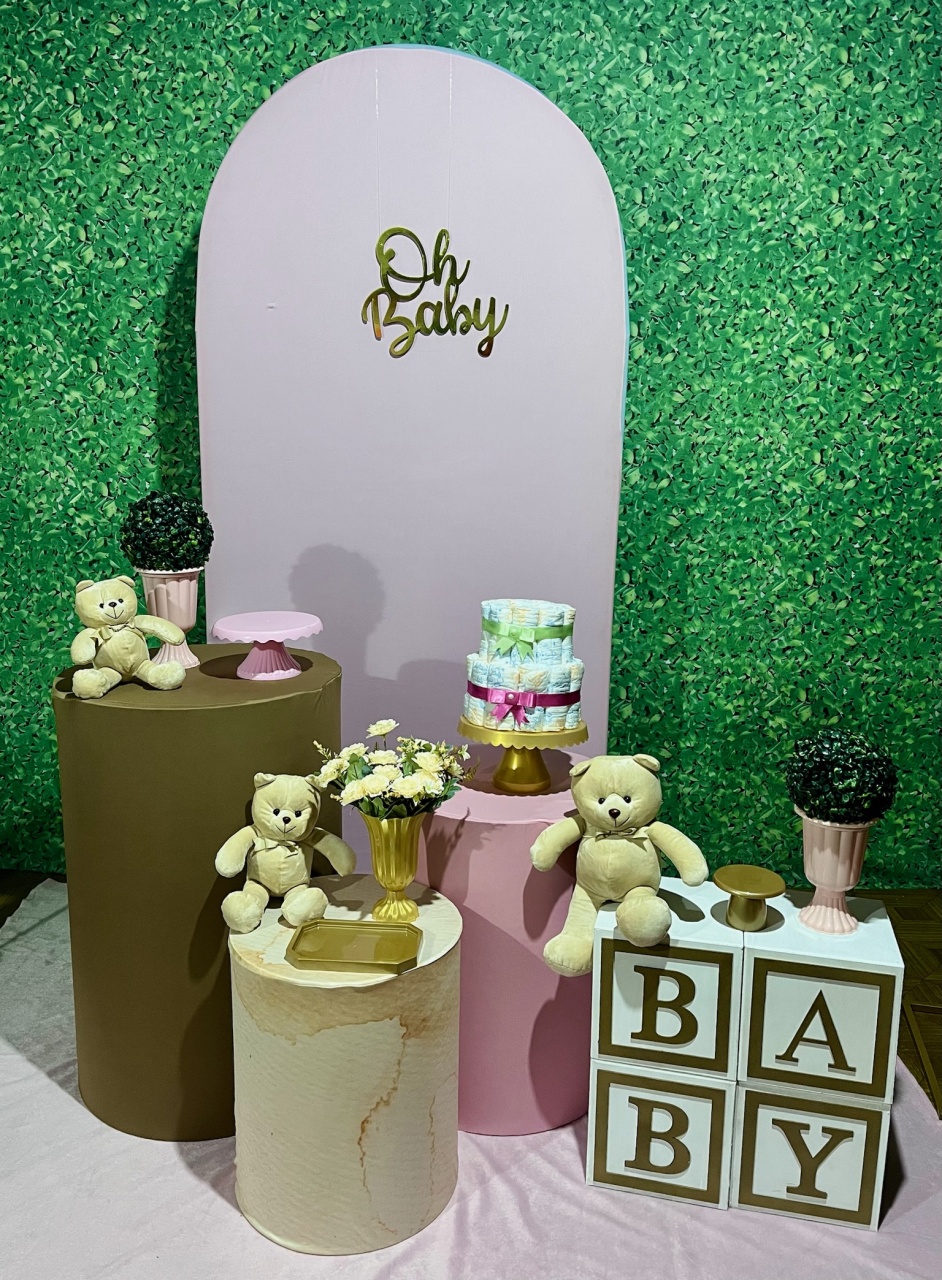 Chá de Bebê / Romano Rosa - Decoreli Decorações Pegue e Monte