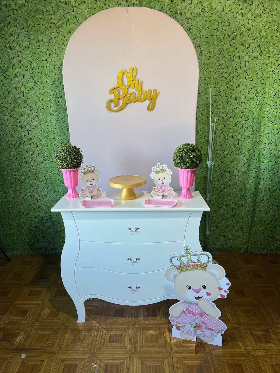 Ursinha Princesa - Pocket - Decoreli Decorações Pegue e Monte