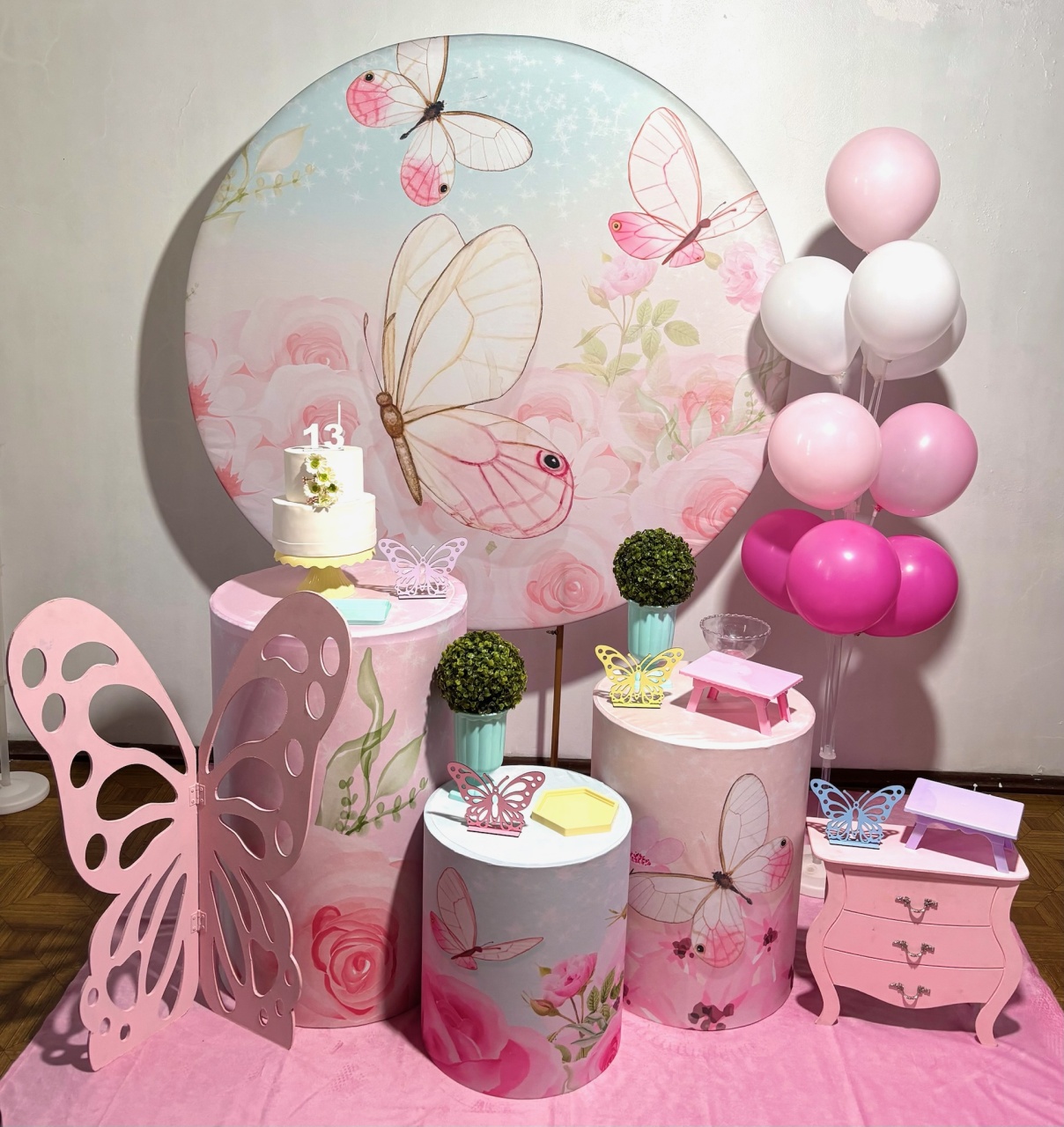 Borboletas 3 - Kit Médio - Decoreli Decorações Pegue e Monte