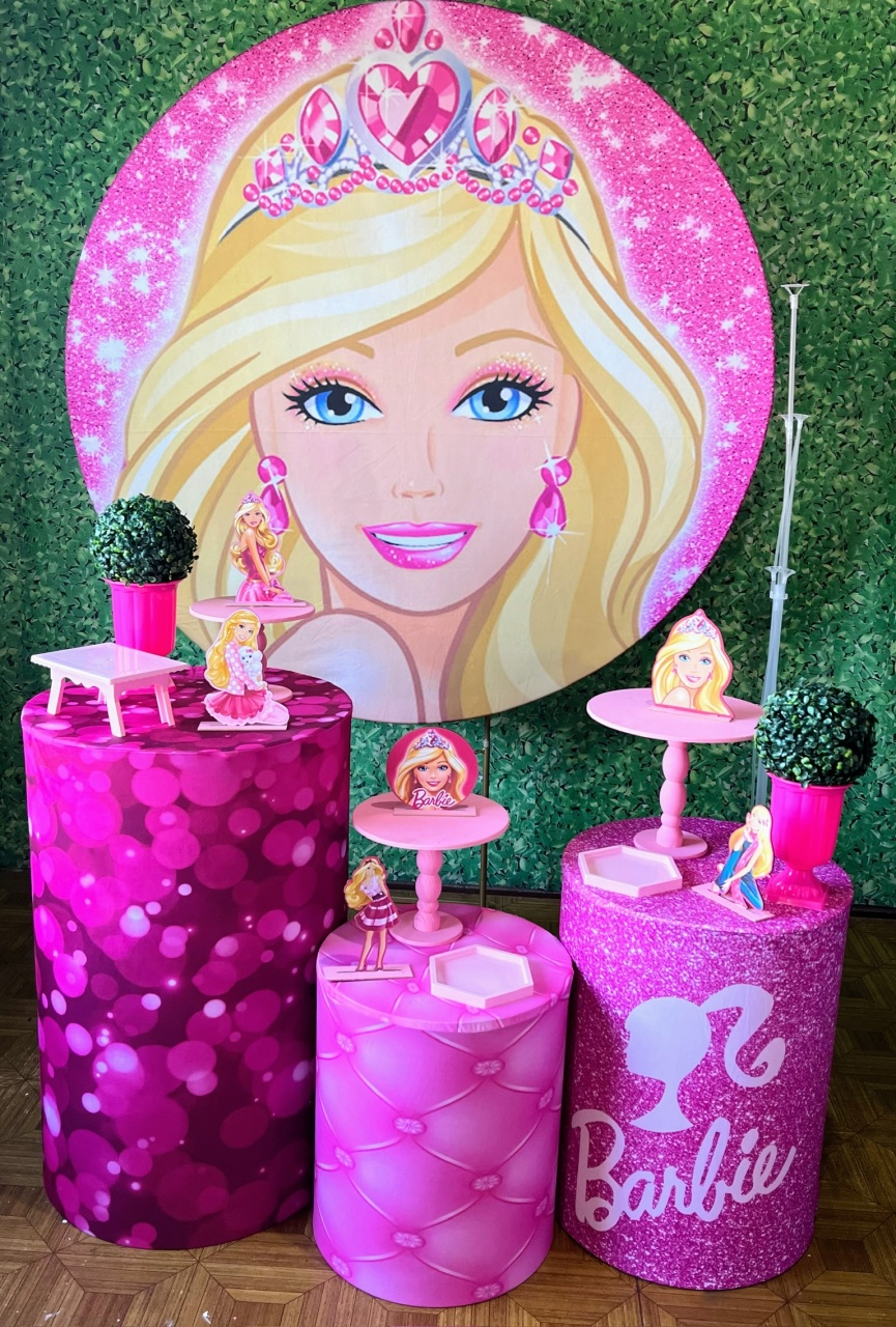 Barbie - Kit Básico - Decoreli Decorações Pegue e Monte