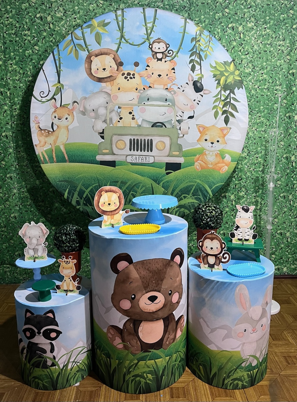 Safari - Kit Básico - Decoreli Decorações Pegue e Monte