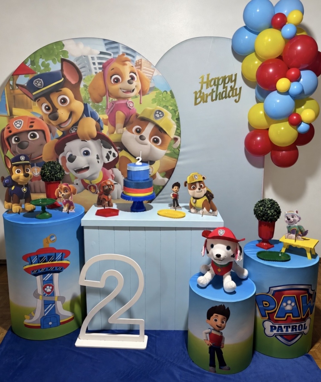 Patrulha Canina - Master C/ Arco - Decoreli Decorações Pegue e Monte
