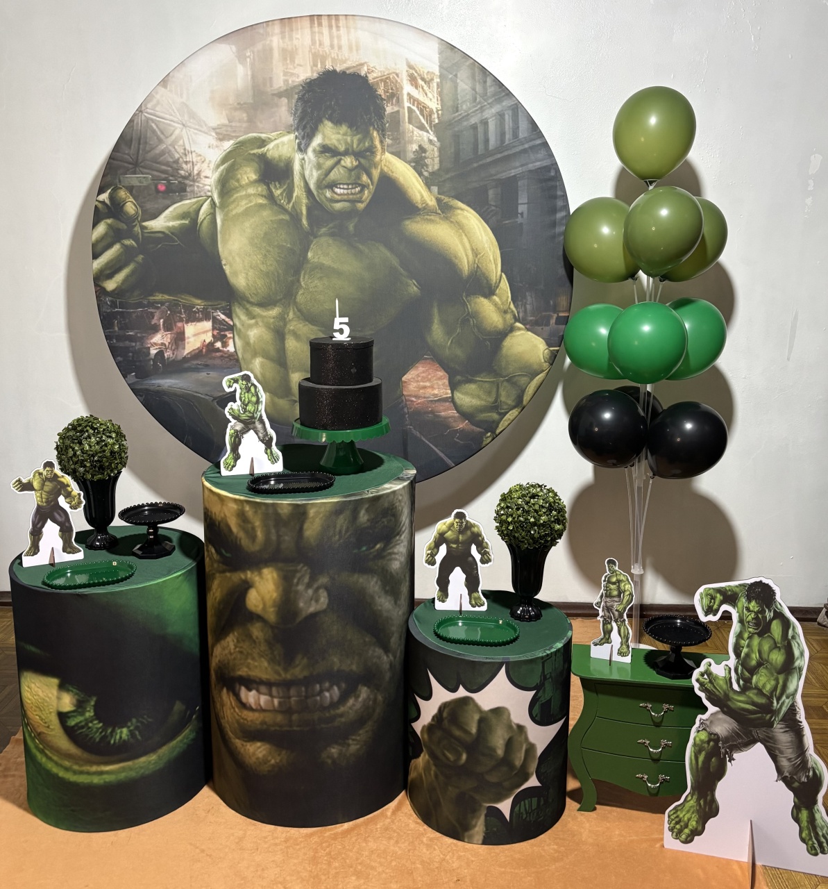 Hulk - Kit Médio - Decoreli Decorações Pegue e Monte