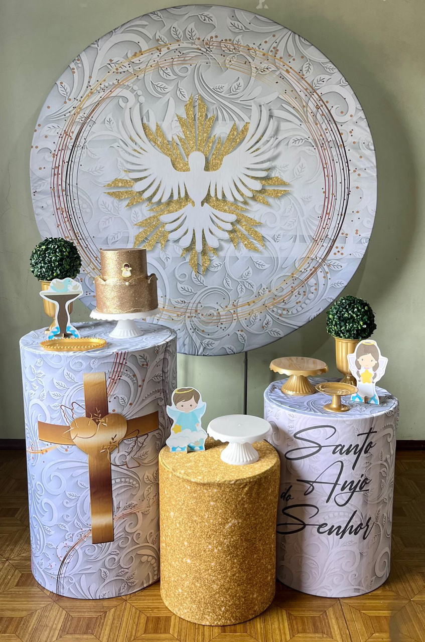 Batizado Espírito Santo - Básico - Decoreli Decorações Pegue e Monte