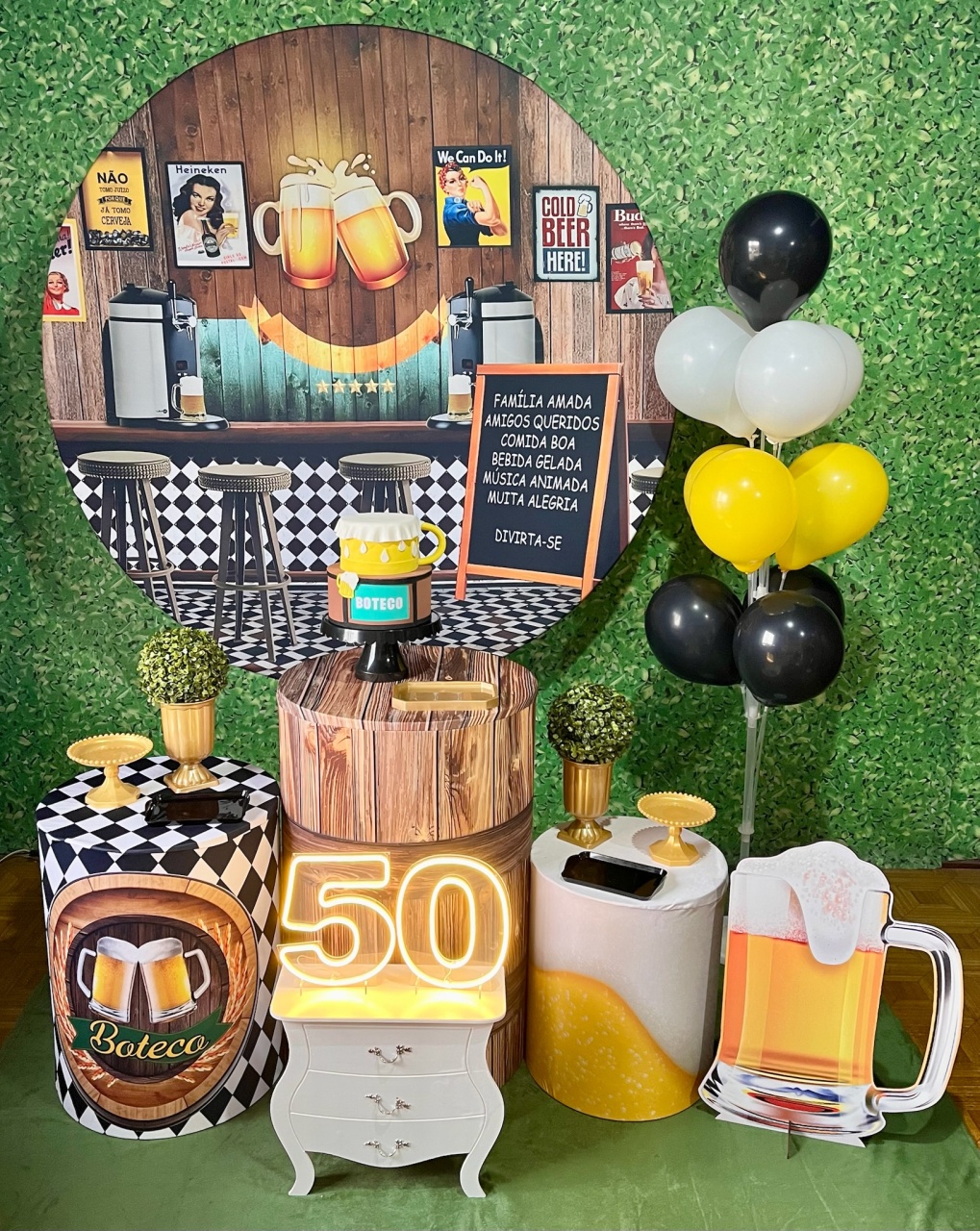 Boteco + Led - Decoreli Decorações Pegue e Monte