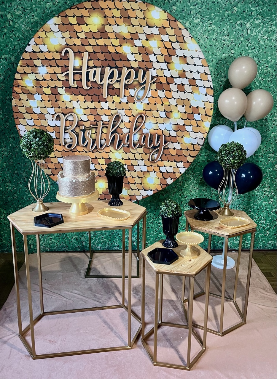Happy Birthday Lantejoula + Mesas - Decoreli Decorações Pegue e Monte