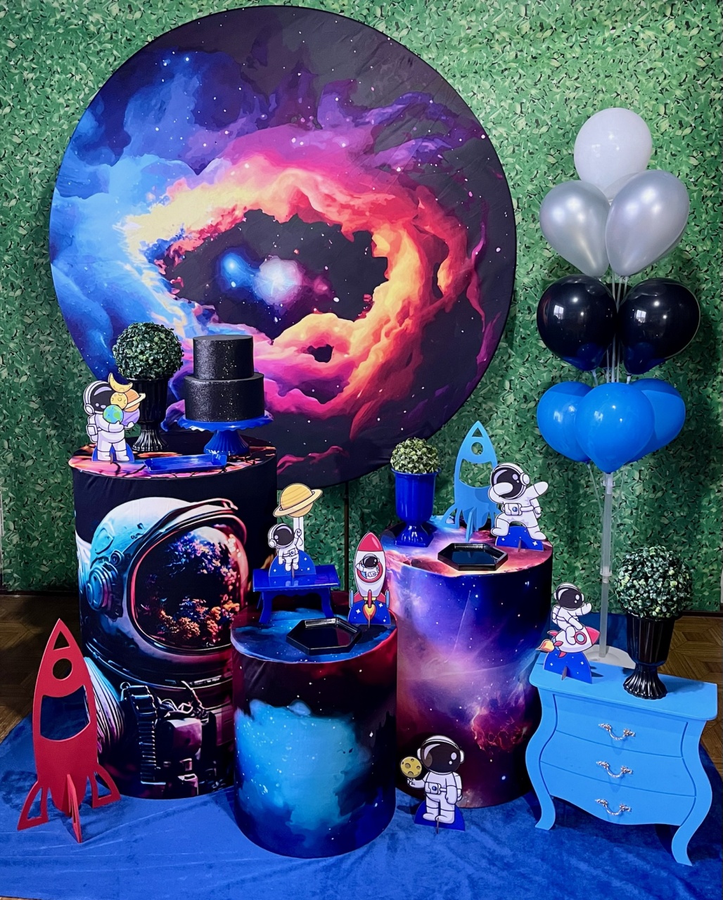 Astronauta - Kit Médio - Decoreli Decorações Pegue e Monte