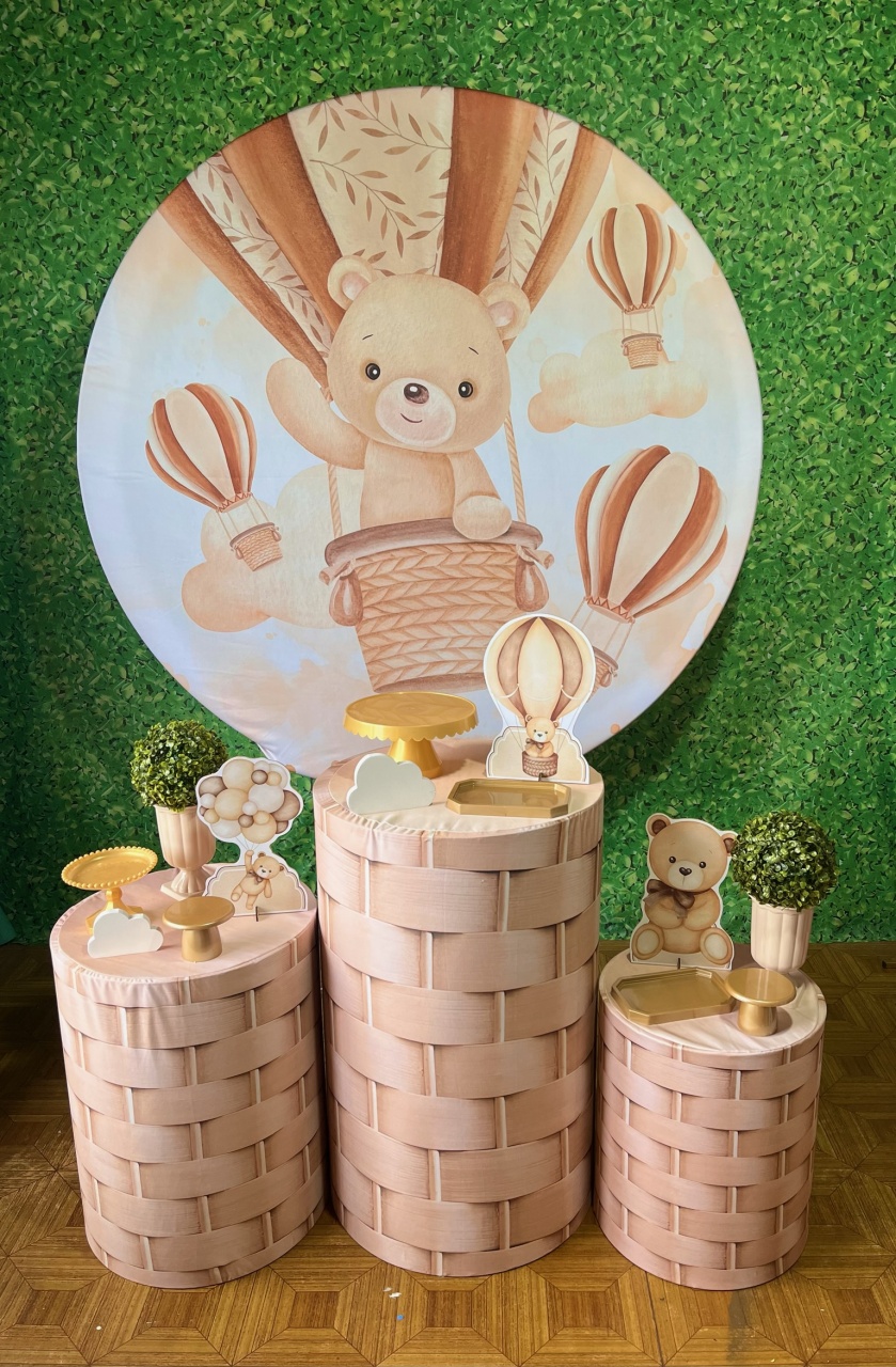 Urso Balões Nude - Básico - Decoreli Decorações Pegue e Monte