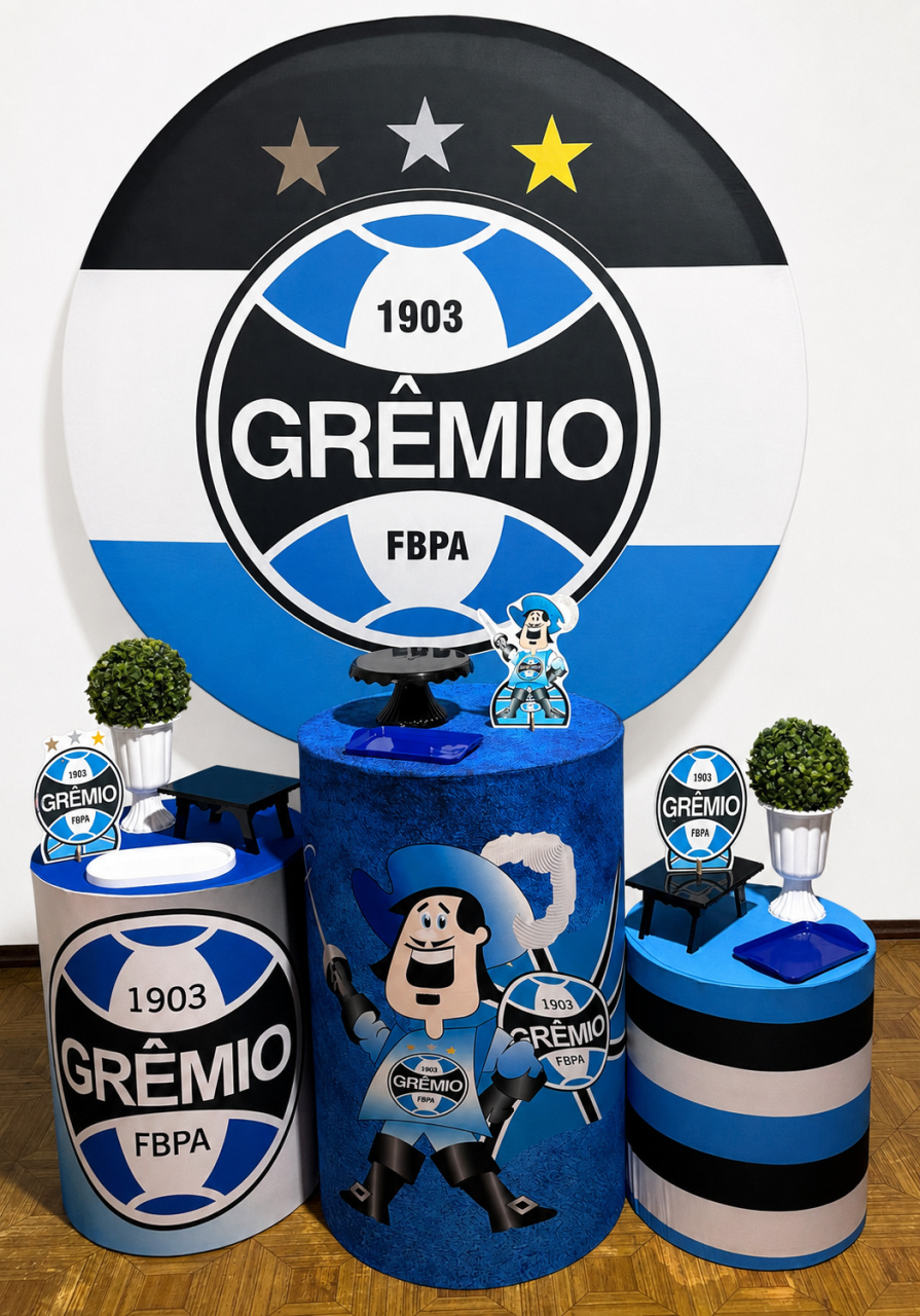 Grêmio - Kit Básico - Decoreli Decorações Pegue e Monte