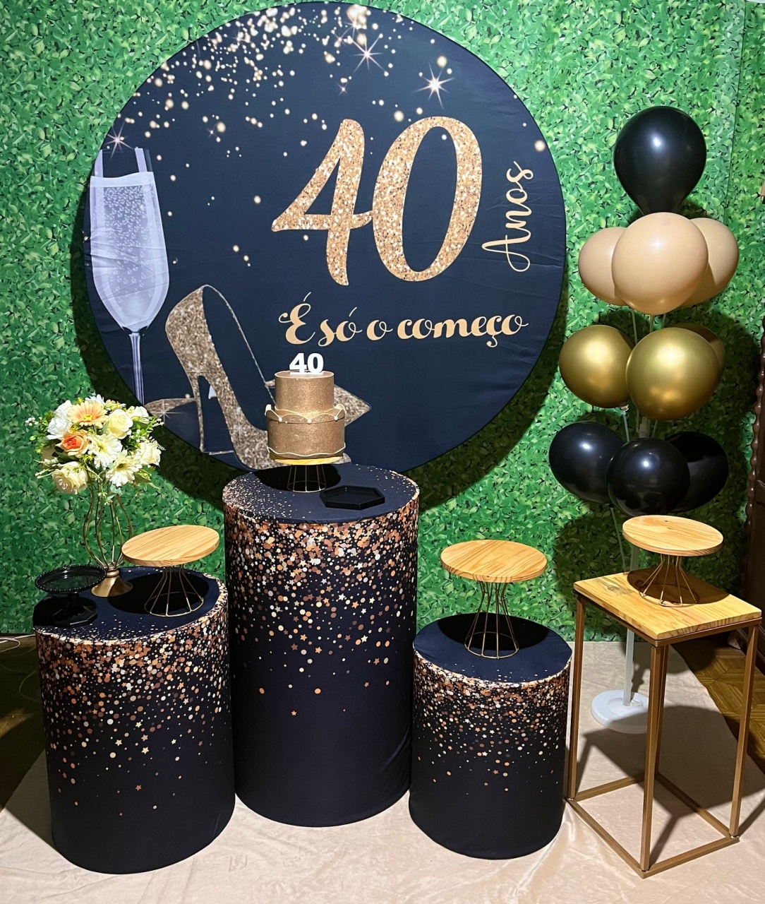 40 Anos - Decoreli Decorações Pegue e Monte