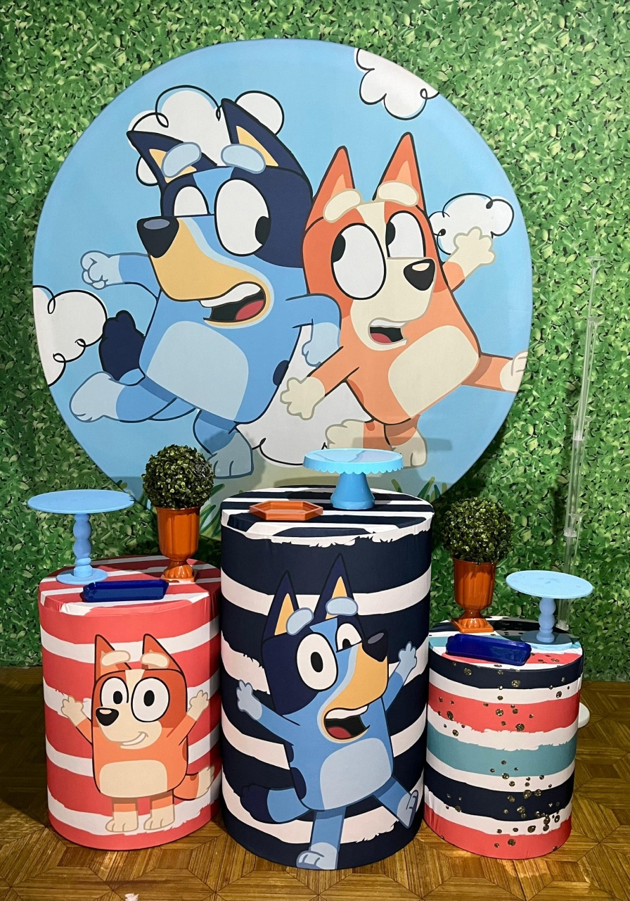 Bluey - Kit Básico - Decoreli Decorações Pegue e Monte