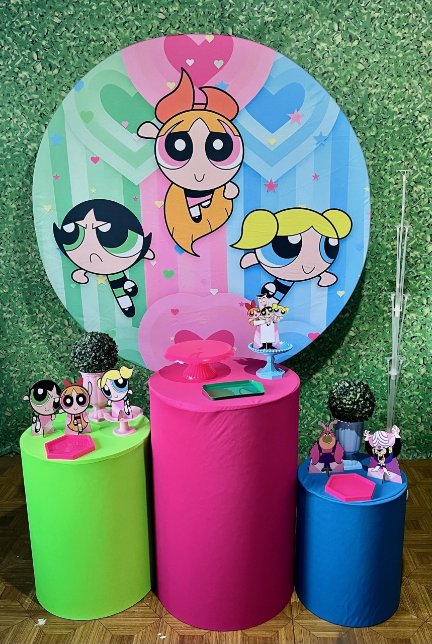 Meninas Super Poderosas - Kit Básico - Decoreli Decorações Pegue e Monte