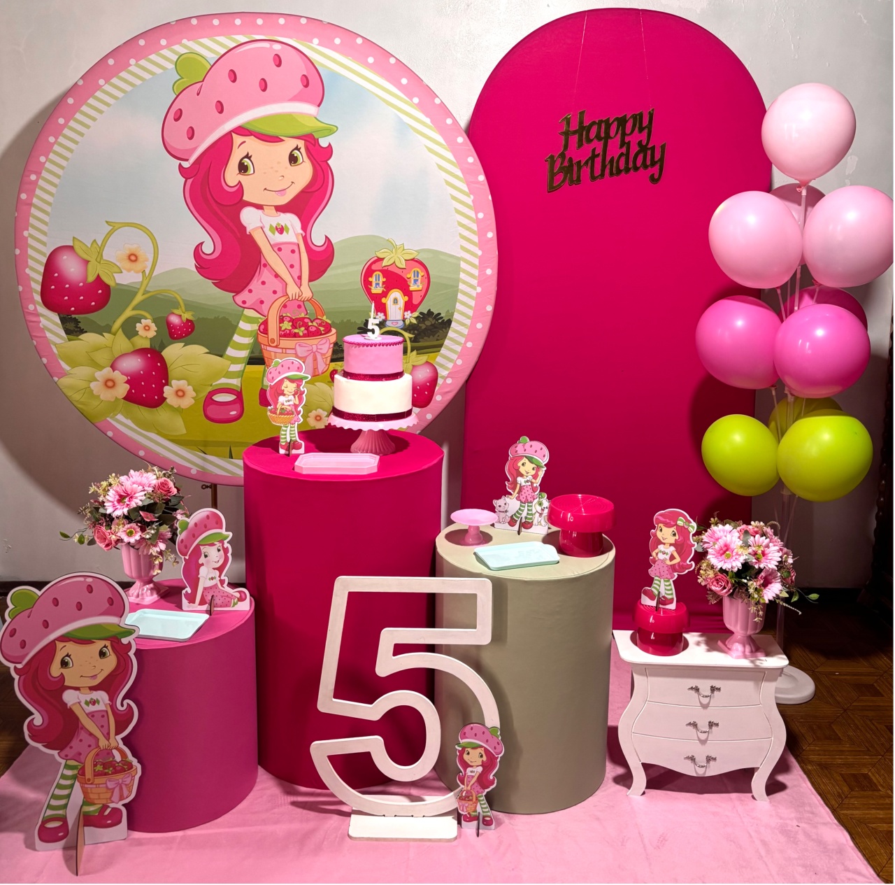 Moranguinho - Kit Completo - Decoreli Decorações Pegue e Monte