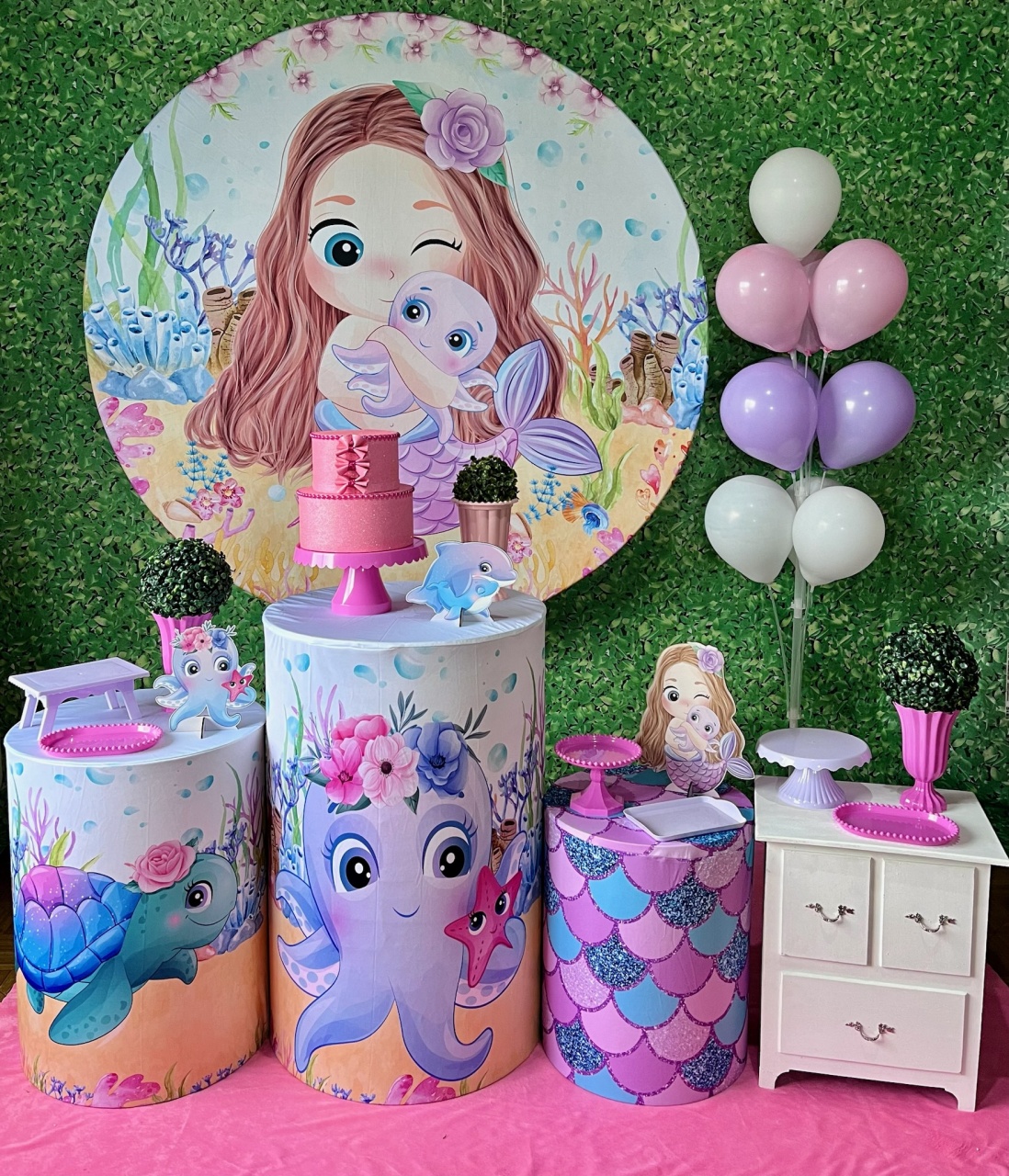 Sereia Candy - Médio - Decoreli Decorações Pegue e Monte