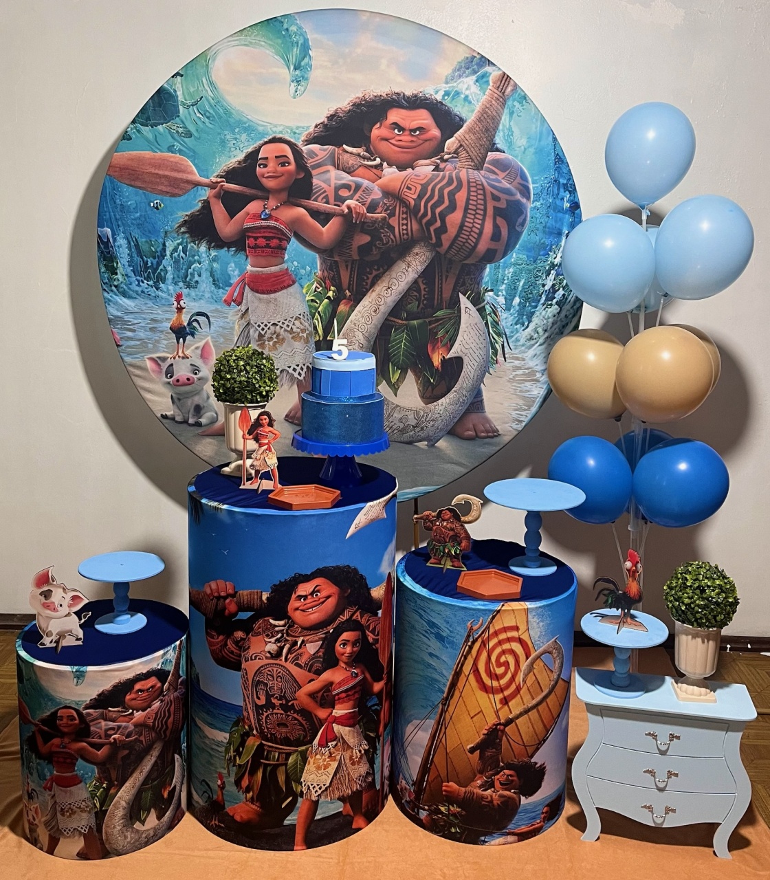 Moana - Médio - Decoreli Decorações Pegue e Monte