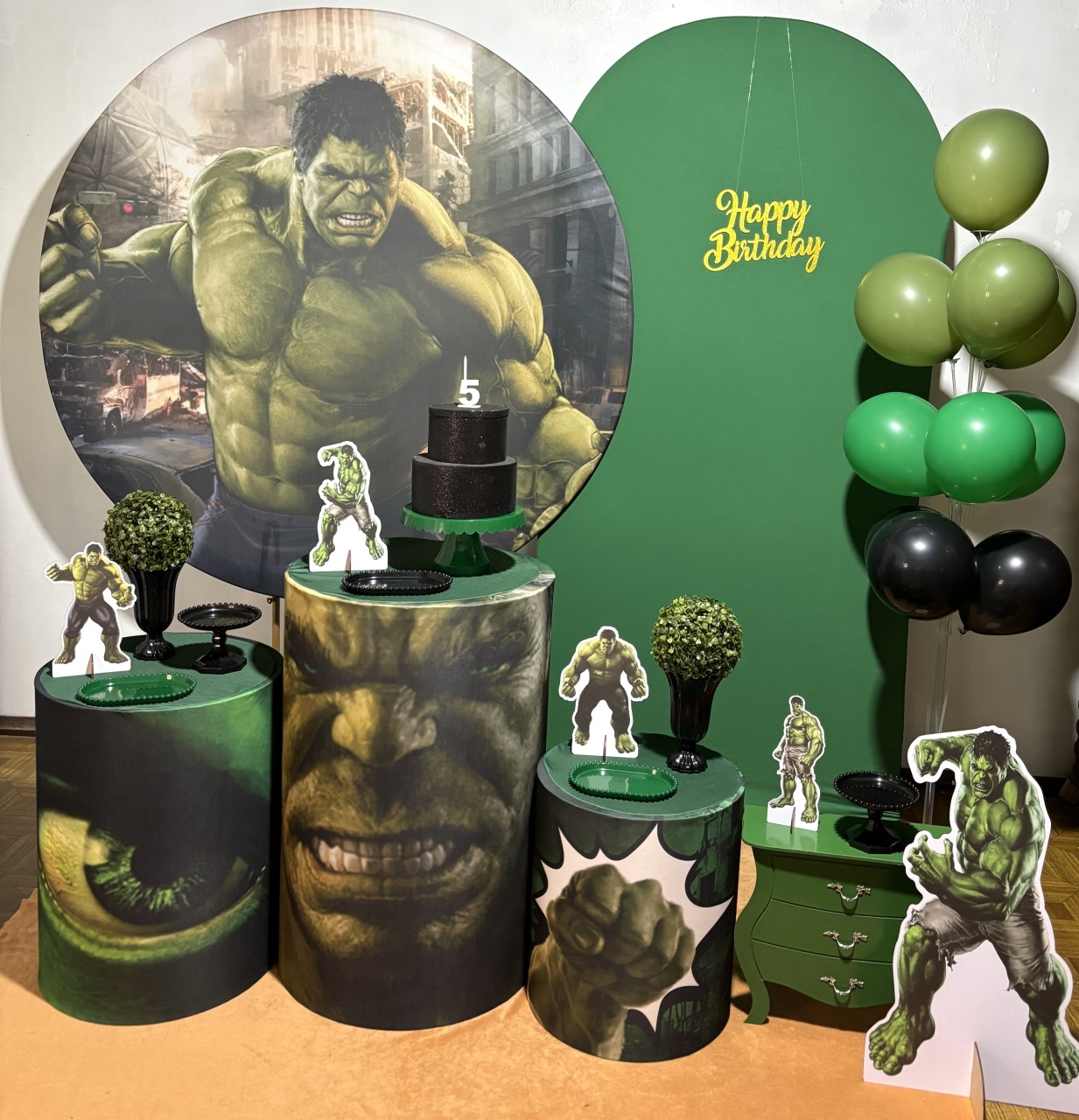 Hulk - Kit Completo - Decoreli Decorações Pegue e Monte